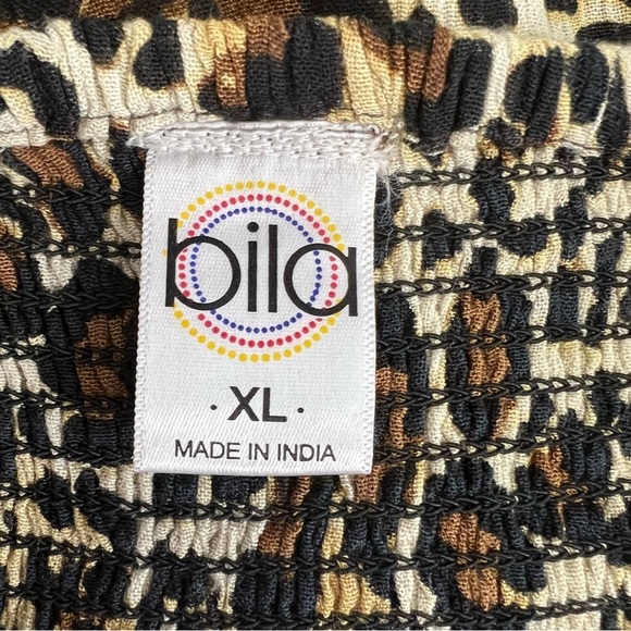 Bila Dailylook Leopard Print Maxi Skirt Size Large - Picture 3 of 11